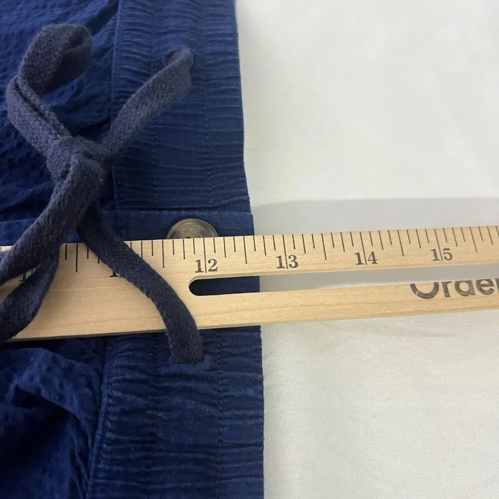 J Crew Navy Drawstring Jogger Pants Men's 35 x 32 Relaxed Fit Casual Style